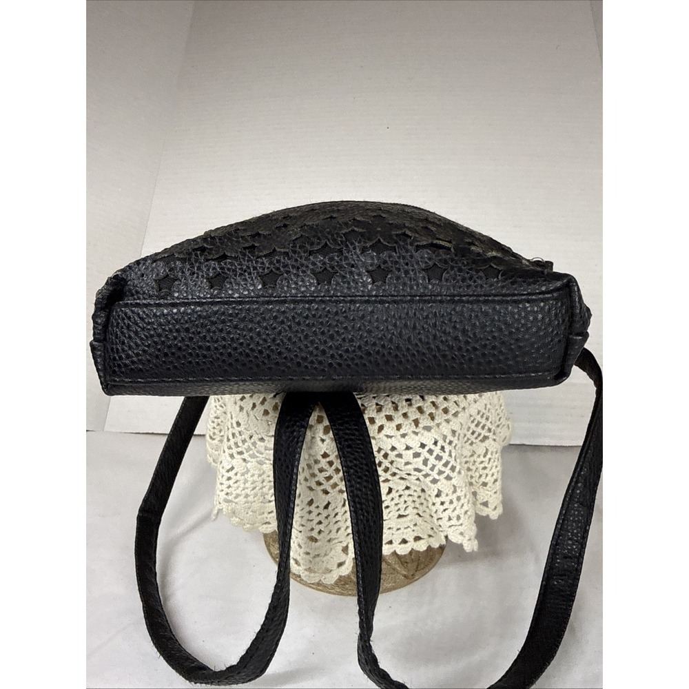 Stone Mountain Floral Crossbody Shoulder Leather Bag Purse 2 Compartment Pockets - Picture 6 of 12